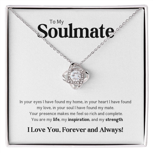 To My Soulmate 💓 | In Your Eyes | Love Knot Necklace |