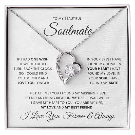 To My Beautiful Soulmate | If I had one wish | Forever Love Necklace 💞