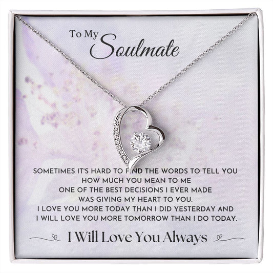 To My Soulmate | I Will Love You Always 💕 | Forever Love Necklace
